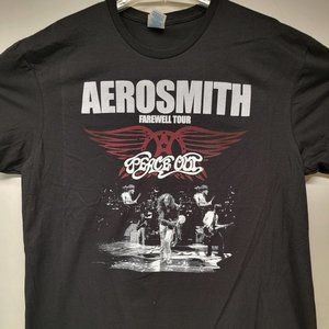 Aerosmith 2023 Peace Out Farewell Tour Shirt Black 3-XL